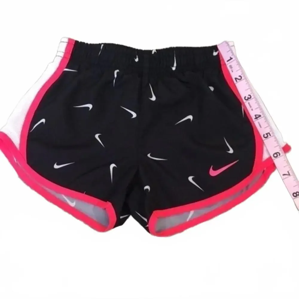 Nike DRI-FIT shorts pink and black 12-18 months